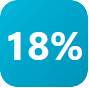 18%-Effizienz-Icon