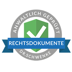 Anwaltslabel von Dr. Schwenke mit Link auf Webseite zum Anklicken: https://datenschutz-generator.de/impressum/